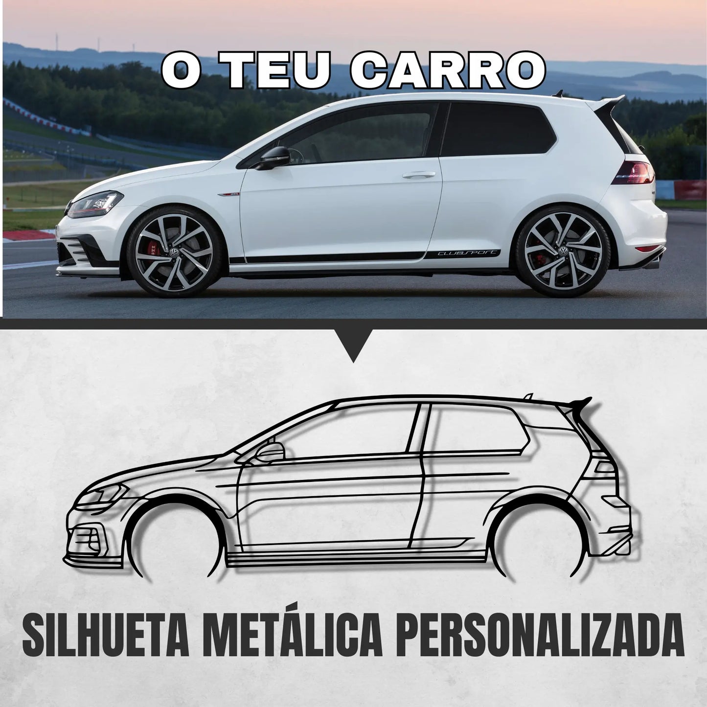 SILHUETA METÁLICA PERSONALIZADA