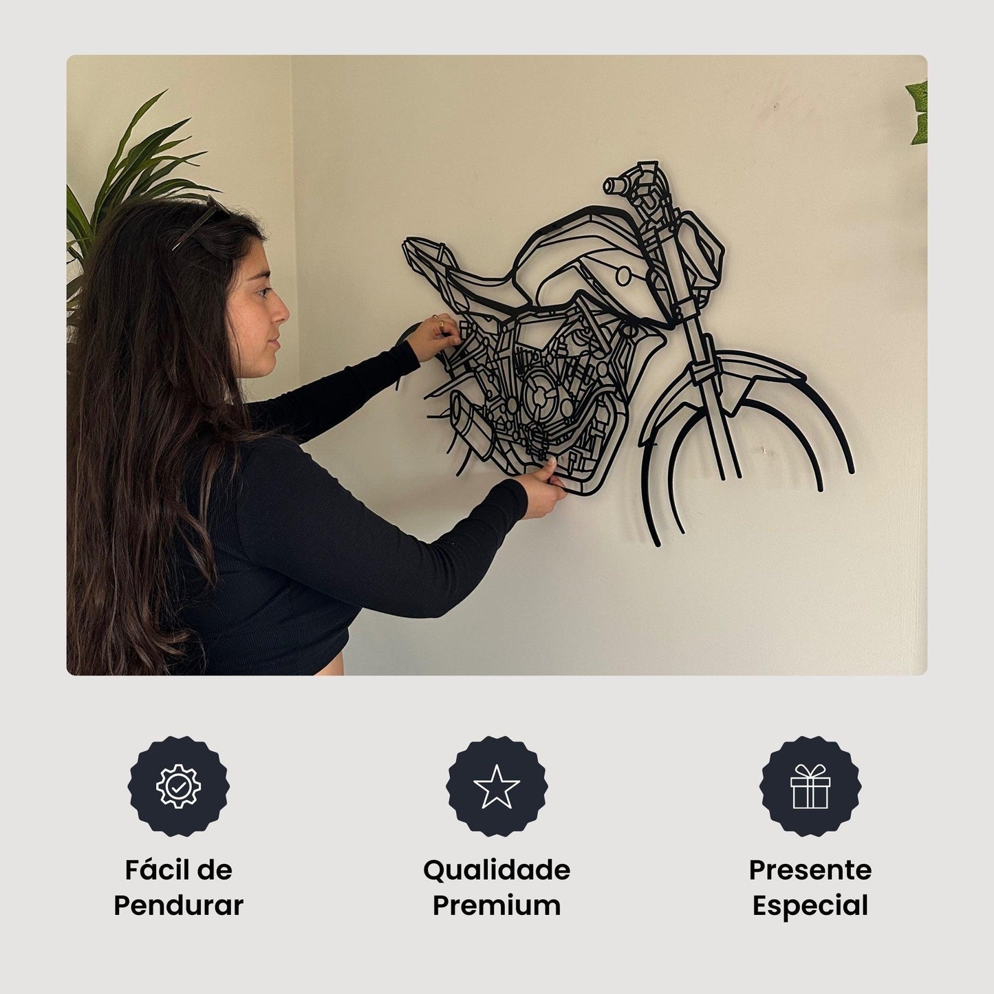 SILHUETA DE MOTA PERSONALIZADA