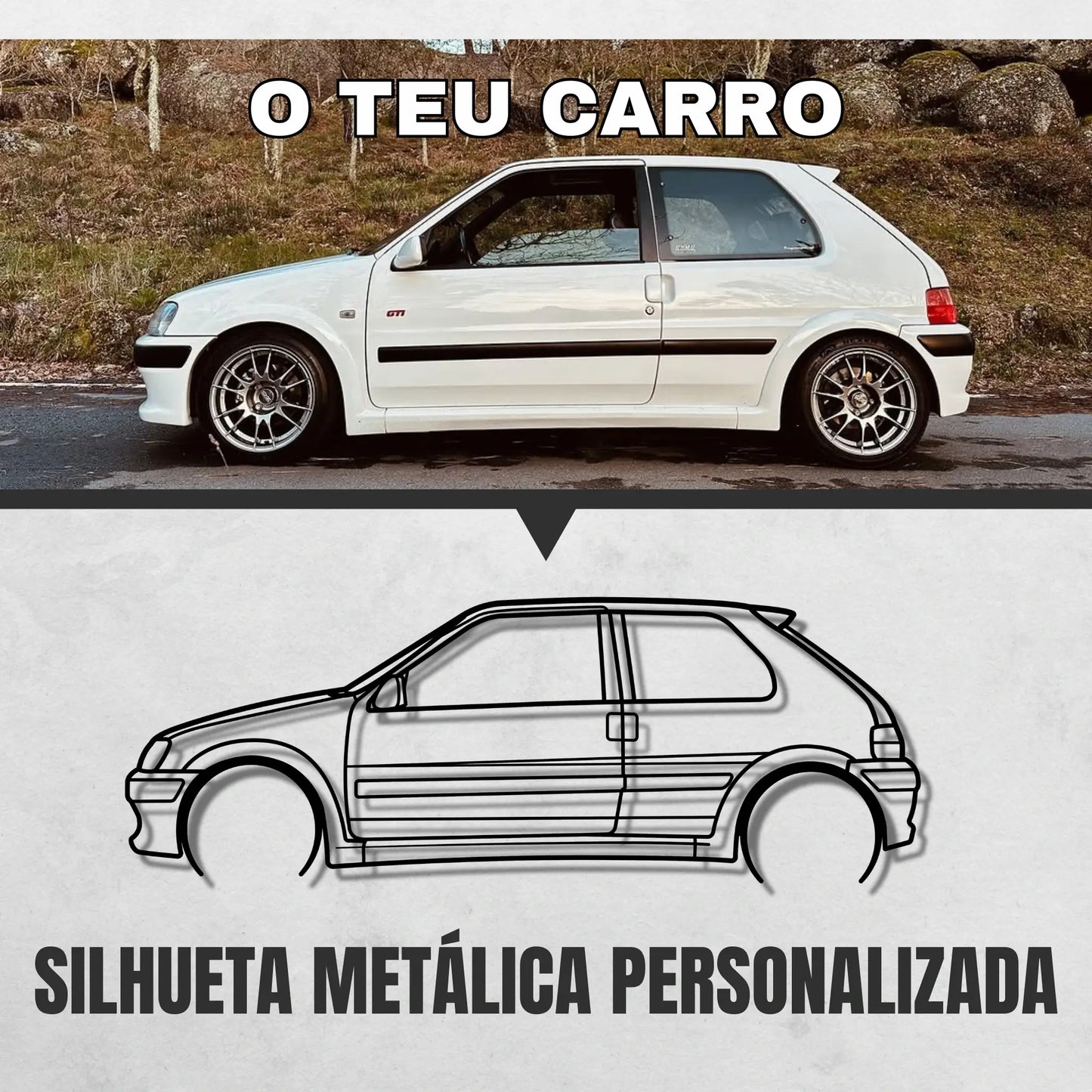 SILHUETA METÁLICA PERSONALIZADA
