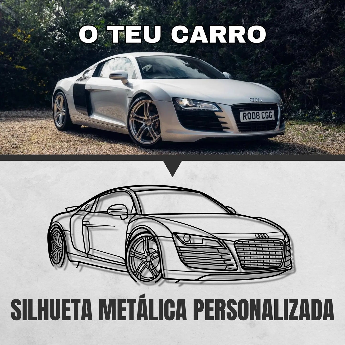 SILHUETA METÁLICA PERSONALIZADA