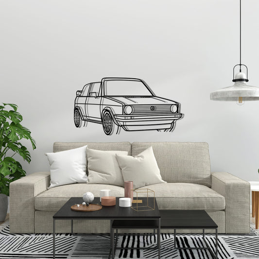 GOLF 1 CABRIO PERSPETIVA FRONTAL