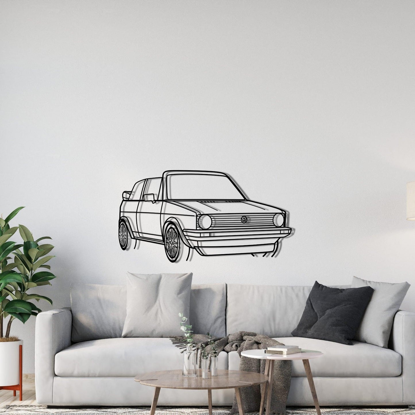 GOLF 1 CABRIO PERSPETIVA FRONTAL