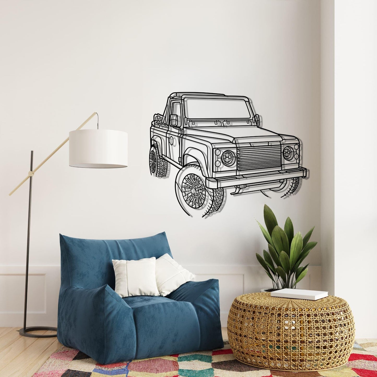 DEFENDER 90 PERSPETIVA FRONTAL